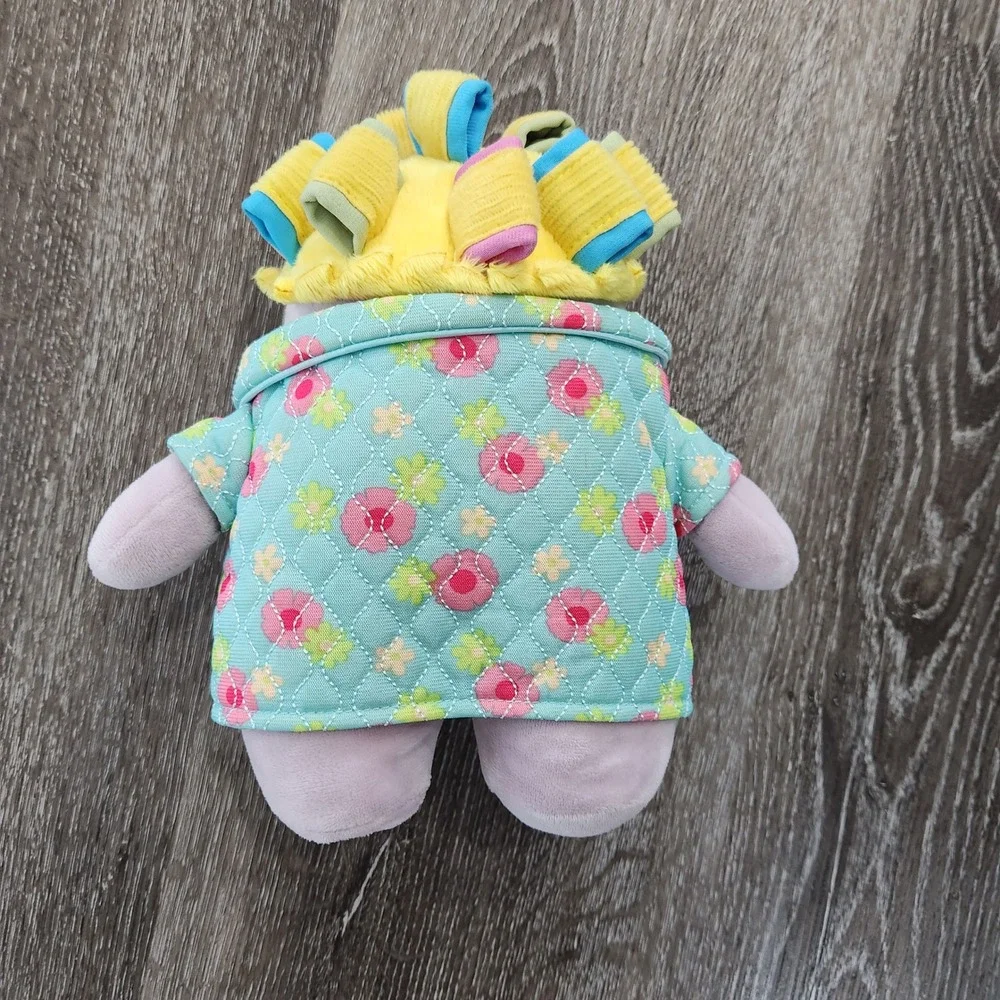 Disney Store Monsters University Ms Squibbles Plush Pink Five Eyed Mom in Robe